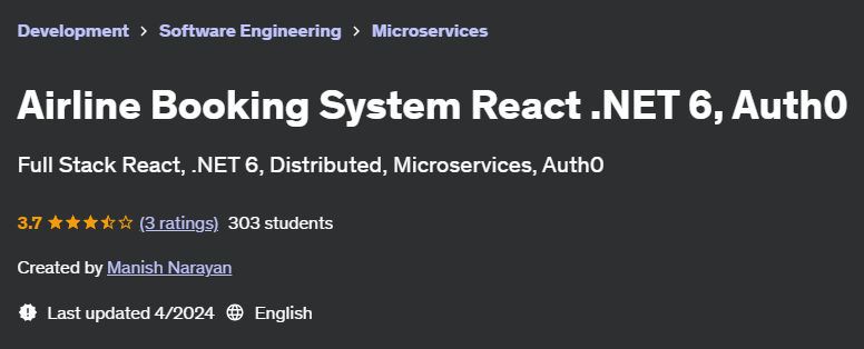 Pictures · Udemy — Airline Booking System React .NET 6, Auth0 2024-4
