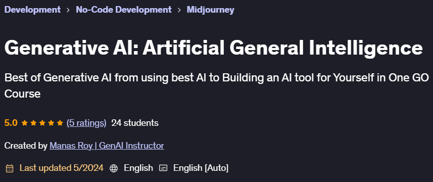 Pictures · Generative AI: Artificial General Intelligence 2024-5