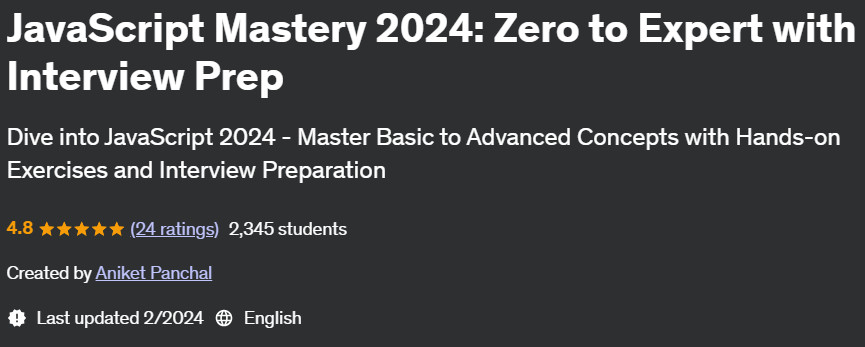 Pictures · Udemy — JavaScript Mastery 2024: Zero to Expert with Interview Prep 2024-2