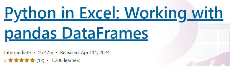 Pictures · Python in Excel: Working with pandas DataFrames 2024-4