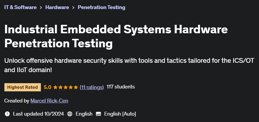 Pictures · Udemy — Industrial Embedded Systems Hardware Penetration Testing 2024-10