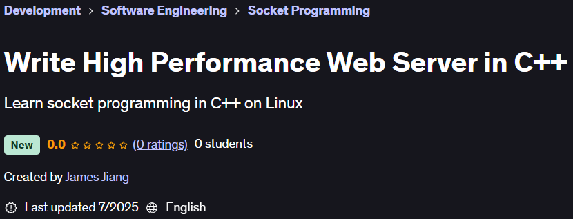 Pictures · Udemy — Write High Performance Web Server in C++ 2025-7