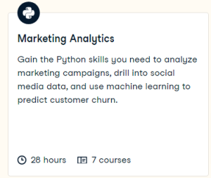 Datacamp — Marketing Analytics with Python 2023-11