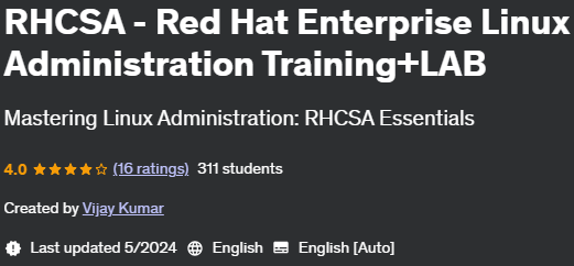 Pictures · Udemy — RHCSA – Red Hat Enterprise Linux Administration Training+LAB 2024-5
