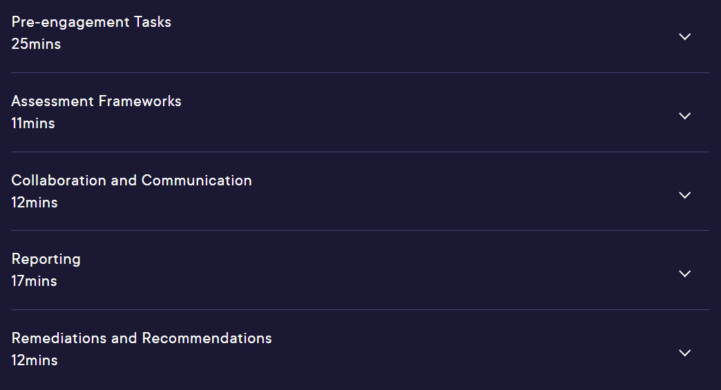 Course topics · Engagement Management for CompTIA Pentest+ 2024-10