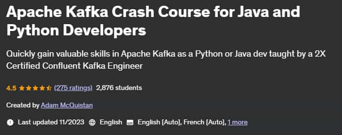 Pictures · Apache Kafka Crash Course for Java and Python Developers 2023-11