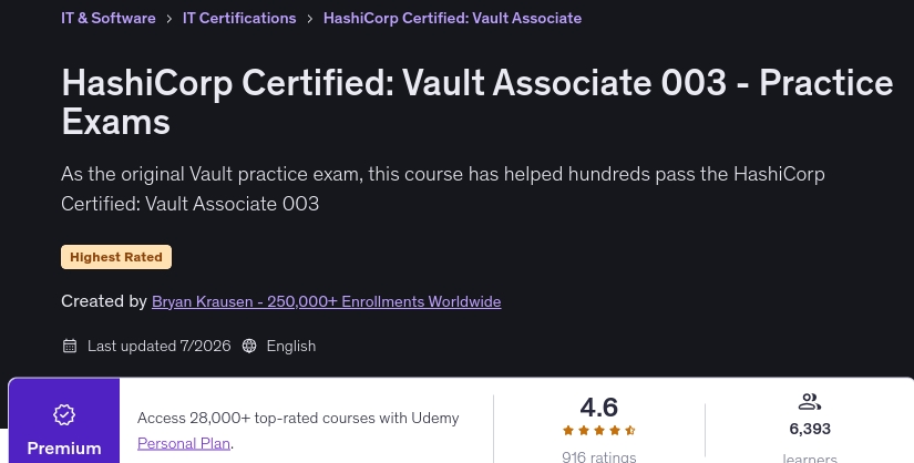 Bilder · HashiCorp zertifiziert: Vault Associate 003 - Praktika Prüfungen 2026-6