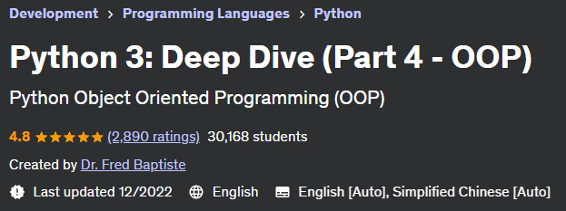 Pictures · Udemy — Python 3: Deep Dive (Part 4 – OOP) 2022-12