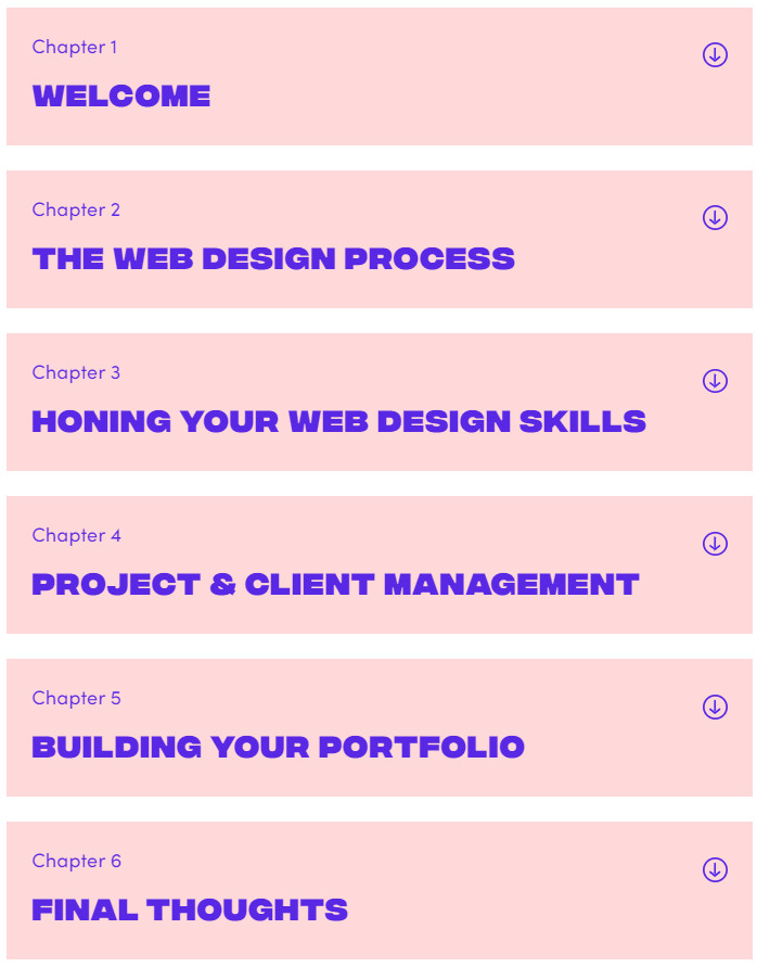 Course topics · Flux Academy — Web Design: Becoming a Professional 2022-4