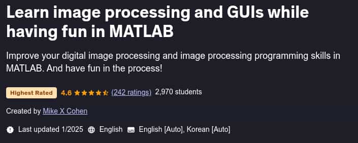 Pictures · Udemy — Learn image processing and GUIs while having fun in MATLAB 2025-1