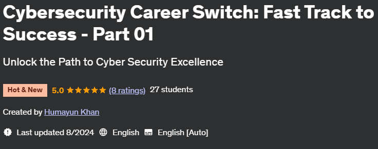 Pictures · Cybersecurity Career Switch: Fast Track to Success – Part 01 2024-8
