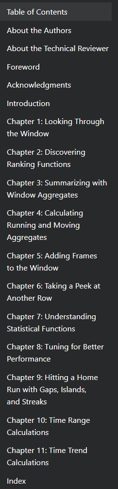 Pictures · Apress — Expert T-SQL Window Functions in SQL Server 2019 2019