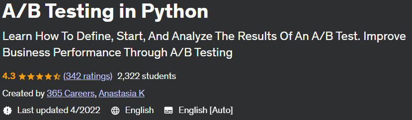Pictures · Udemy — A/B Testing in Python 2022-4