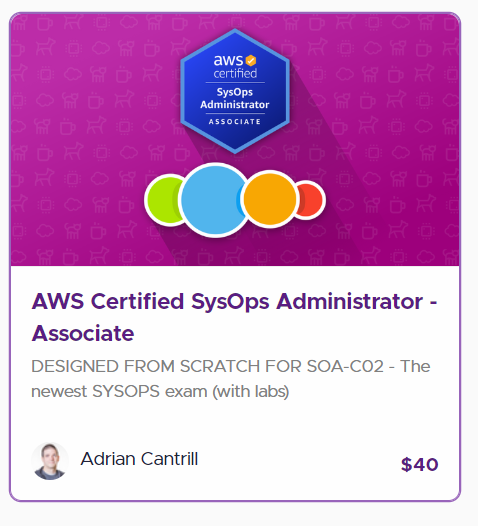 Pictures · Adrian Cantrill — AWS Certified SysOps Administrator – Associate 2023-7