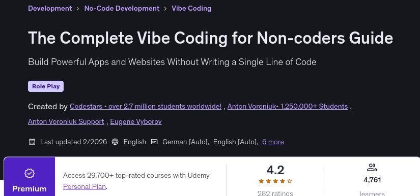 Imágenes · El completo codificación Vibe para no codificadores Guía 2026-2