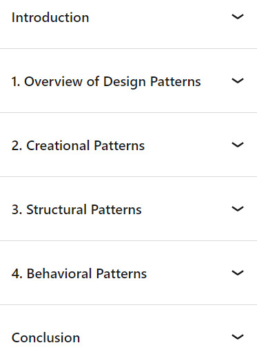 Course topics · LinkedIn — TypeScript Design Patterns 2024-7