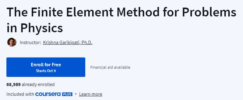 Pictures · Coursera — The Finite Element Method for Problems in Physics 2024-10