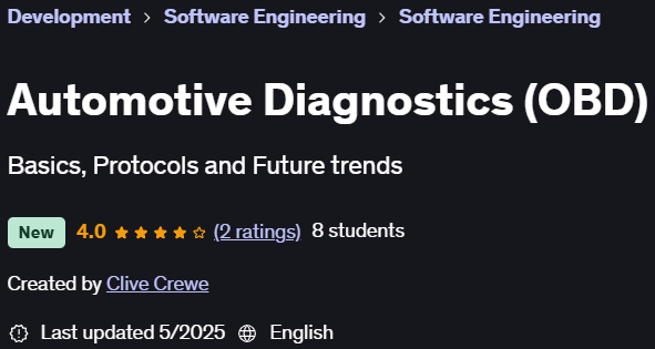 Pictures · Udemy — Automotive Diagnostics (OBD) 2025-5