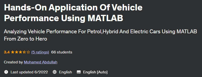 Pictures · Udemy — Hands-On Application Of Vehicle Performance Using MATLAB 2022-6