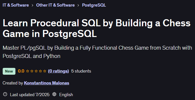 Pictures · Udemy — Learn Procedural SQL by Building a Chess Game in PostgreSQL 2025-7