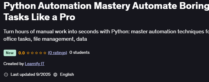 الصور · Python أوتوماتيك الماجستير التلقائي المهام المضطربة مثل المهنية 2025-9