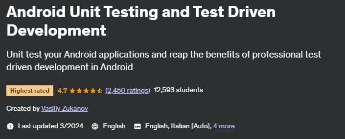 Pictures · Android Unit Testing and Test Driven Development 2023-7