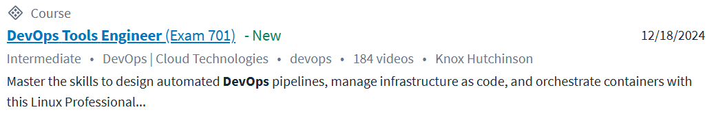 Pictures · CBTNuggets — DevOps Tools Engineer (Exam 701-100) Online Training 2024-12