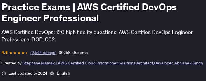 Pictures · Practice Exams | AWS Certified DevOps Engineer Professional 2024-5