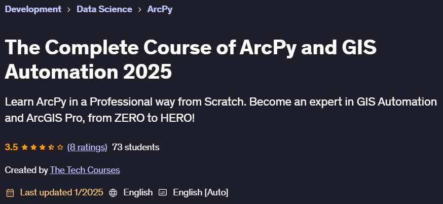 Pictures · The Complete Course of ArcPy and GIS Automation 2025 2025-1