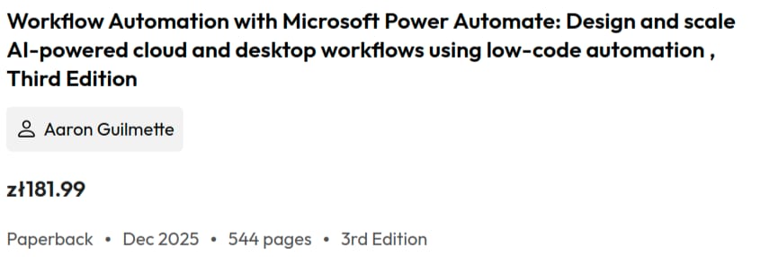 الصور · Packtpub – أوتوماتيك سير العمل مع Microsoft Power Automate 2025