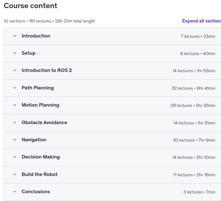 Course topics · Self Driving and ROS 2 – Learn by Doing! Plan & Navigation 2025-10