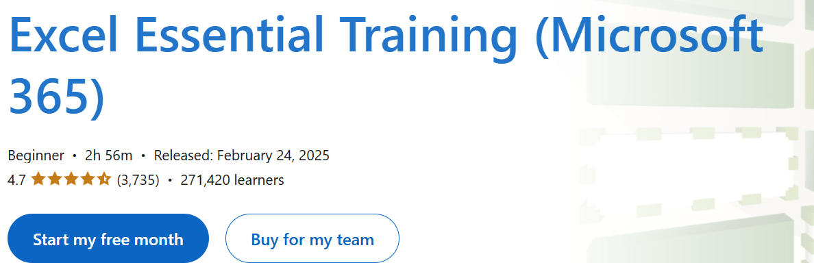 이미지 · Excel Essential 교육 (Microsoft) 365) 2025-2