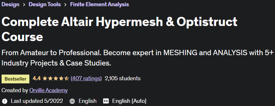 Pictures · Udemy — Complete Altair Hypermesh & Optistruct Course 2022-5