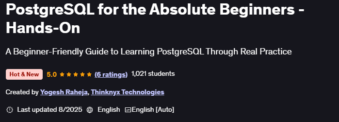 Pictures · PostgreSQL for the Absolute Beginners – Hands-On 2025-8