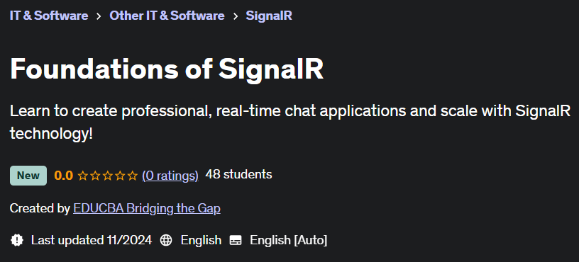 Pictures · Udemy — Foundations of SignalR 2024-11