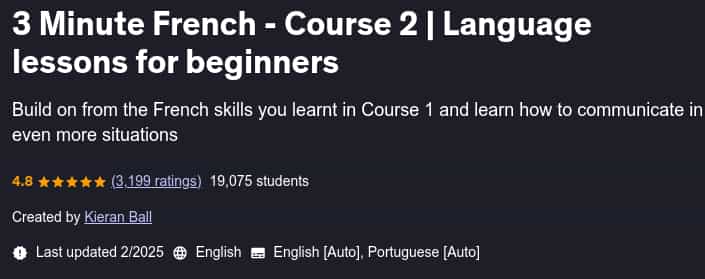 Pictures · Udemy — 3 Minute French – Course 1-16 | Language lessons for beginners 2025-2