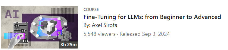 Pictures · LinkedIn — Fine-Tuning for LLMs: from Beginner to Advanced 2024-9
