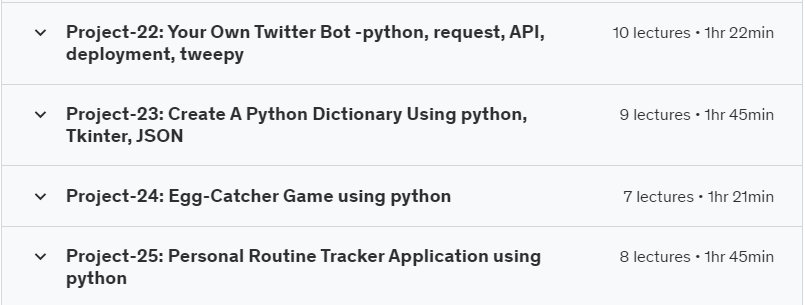 Pictures · Learn Python By Doing: 25 Real World Projects Masterclass 2021-11