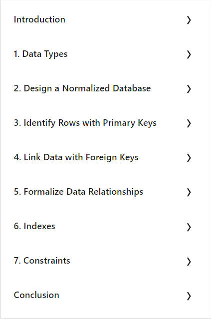 Course topics · LinkedIn — Database Foundations: Data Structures 2023-9