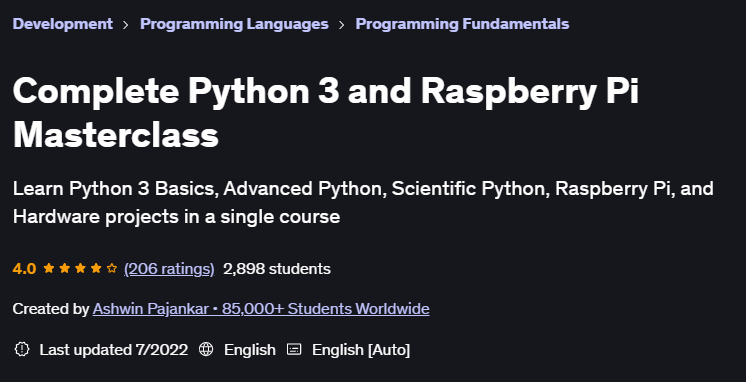 Pictures · Complete Python 3 and Raspberry Pi Masterclass 2020-4