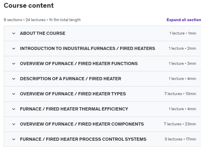 Kursthemen · Einführung in Furnaces & Fired Heaters 2021-8