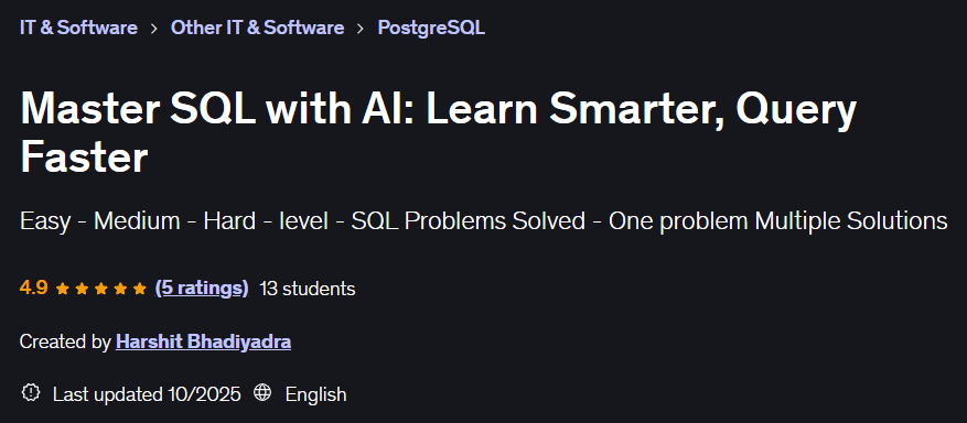 Pictures · Udemy — Master SQL with AI: Learn Smarter, Query Faster 2025-8