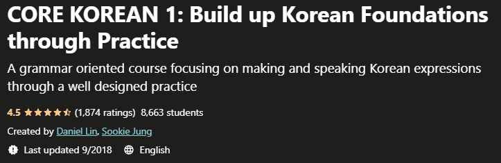 Pictures · Udemy — CORE KOREAN 1: Build up Korean Foundations through Practice 2018-9