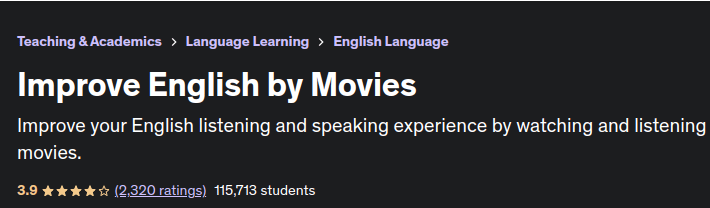 Pictures · Udemy — Improve English by Movies 2020-10