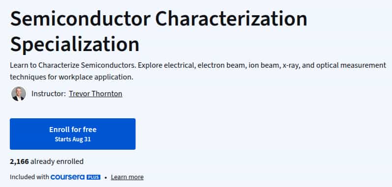Pictures · Coursera — Semiconductor Characterization Specialization 2025-9