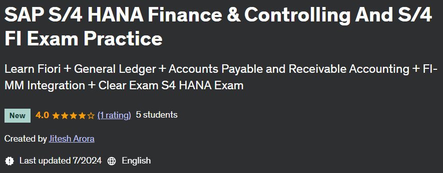 Pictures · Udemy — SAP S/4 HANA Finance & Controlling And S/4 FI Exam Practice 2024-6
