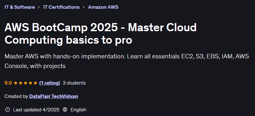 تصاویر · AWS بوٹکیمپ 2025 – Master Cloud Computing کے اصولوں کے لئے پرو 2025-4