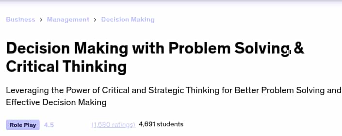 Pictures · Decision Making with Problem Solving & Critical Thinking 2025-8