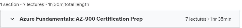 Course topics · Azure Fundamentals: AZ-900 Certification Prep 2024-8