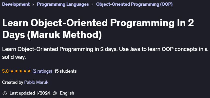 Pictures · Udemy — Learn Object-Oriented Programming In 2 Days (Maruk Method) 2024-1